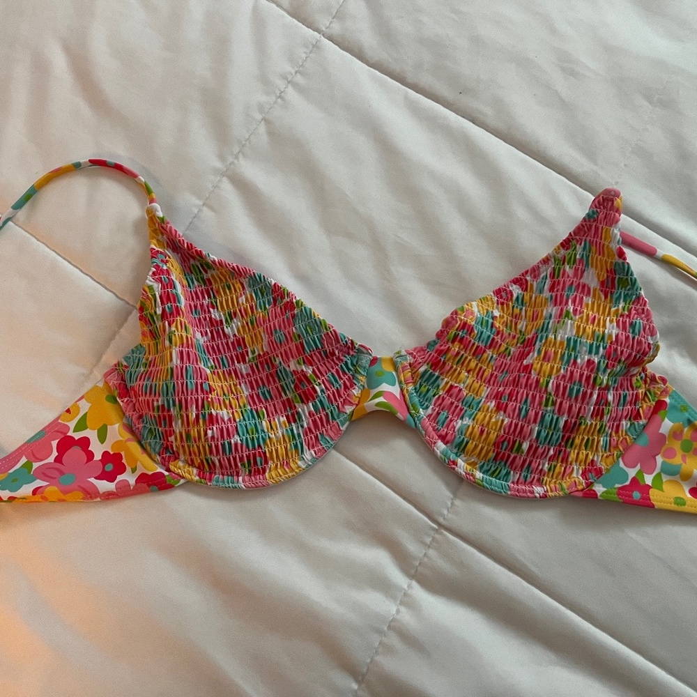 floral fun bikini top